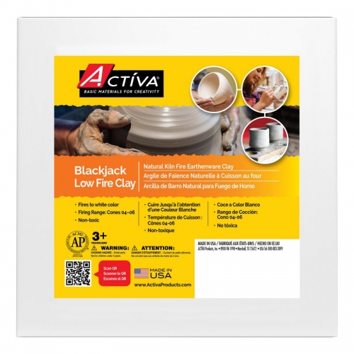 Blackjack Low Fire Clay™ Natural Kiln Earthenware, 20 lb (9.07 kg)